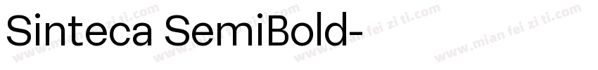 Sinteca SemiBold字体转换